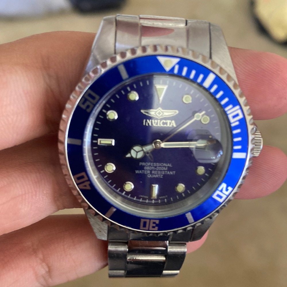 Silver invicta kids watch